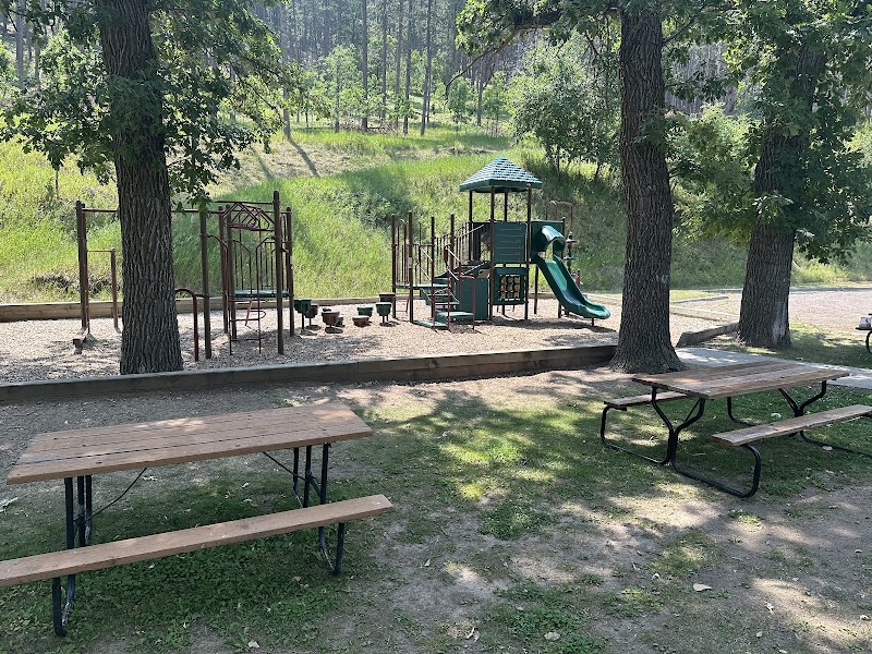 Keystone City playground and park. - Pickleball in Keystone, South Dakota