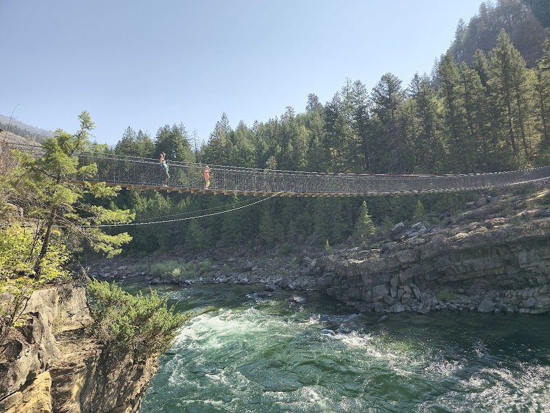 Kootenai Falls Suspension Bridge - Pickleball in Libby, Montana